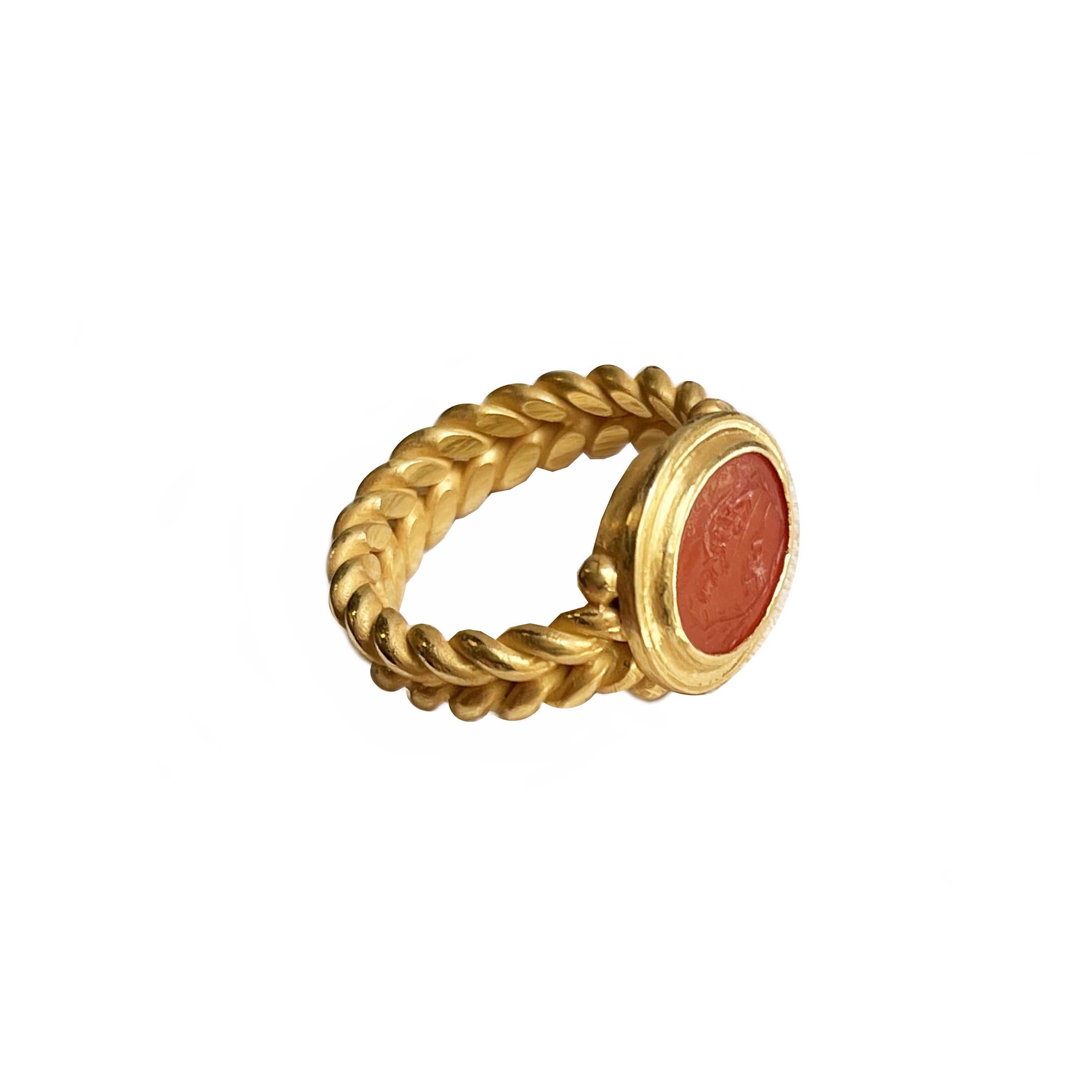 goat signet ring