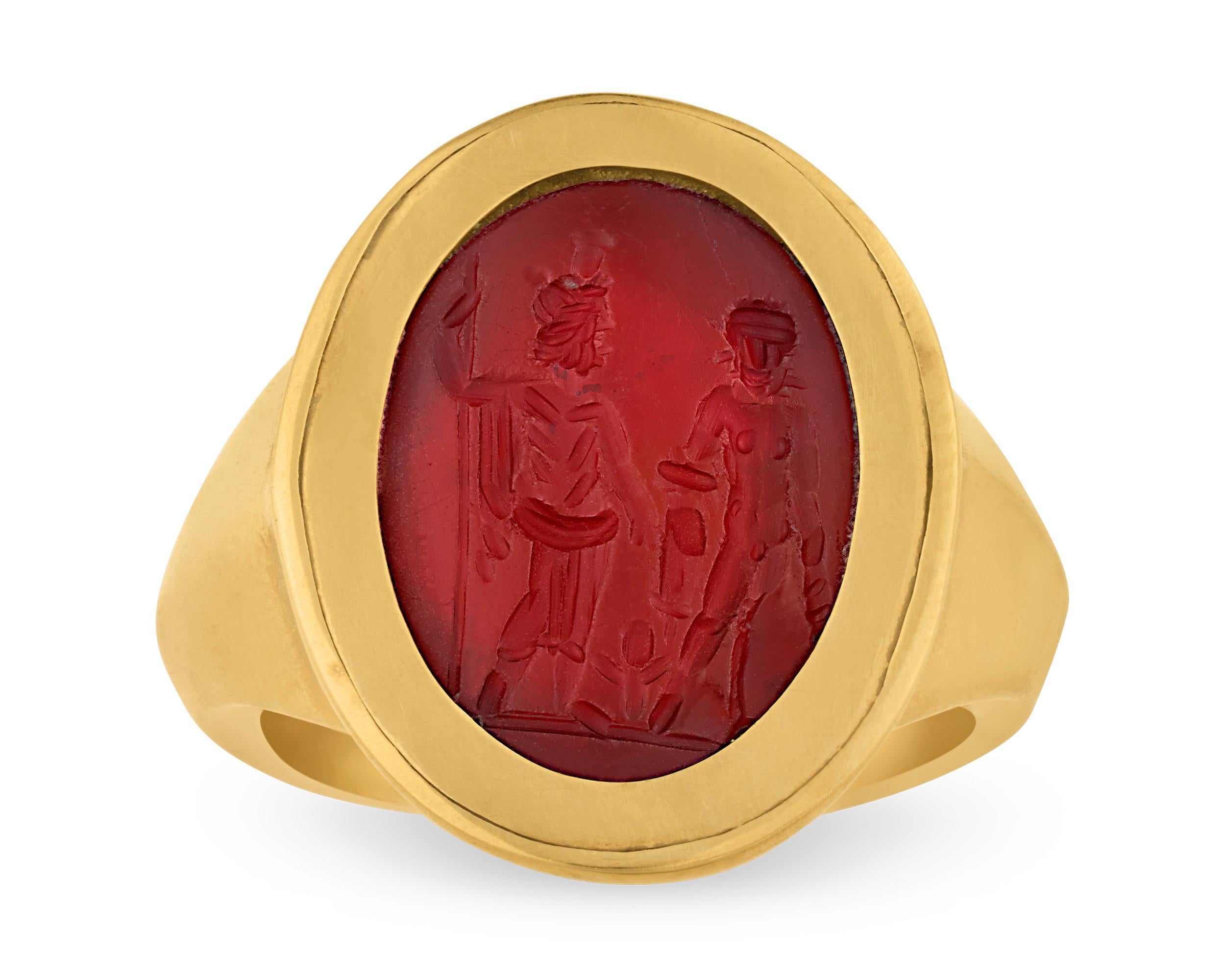 roman carnelian ring