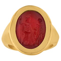 Roman Intaglio Carnelian Ring