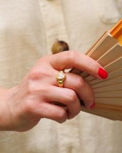 Römischer Siegelring mit Intaglio-Gravur aus 18-Karat-Gold