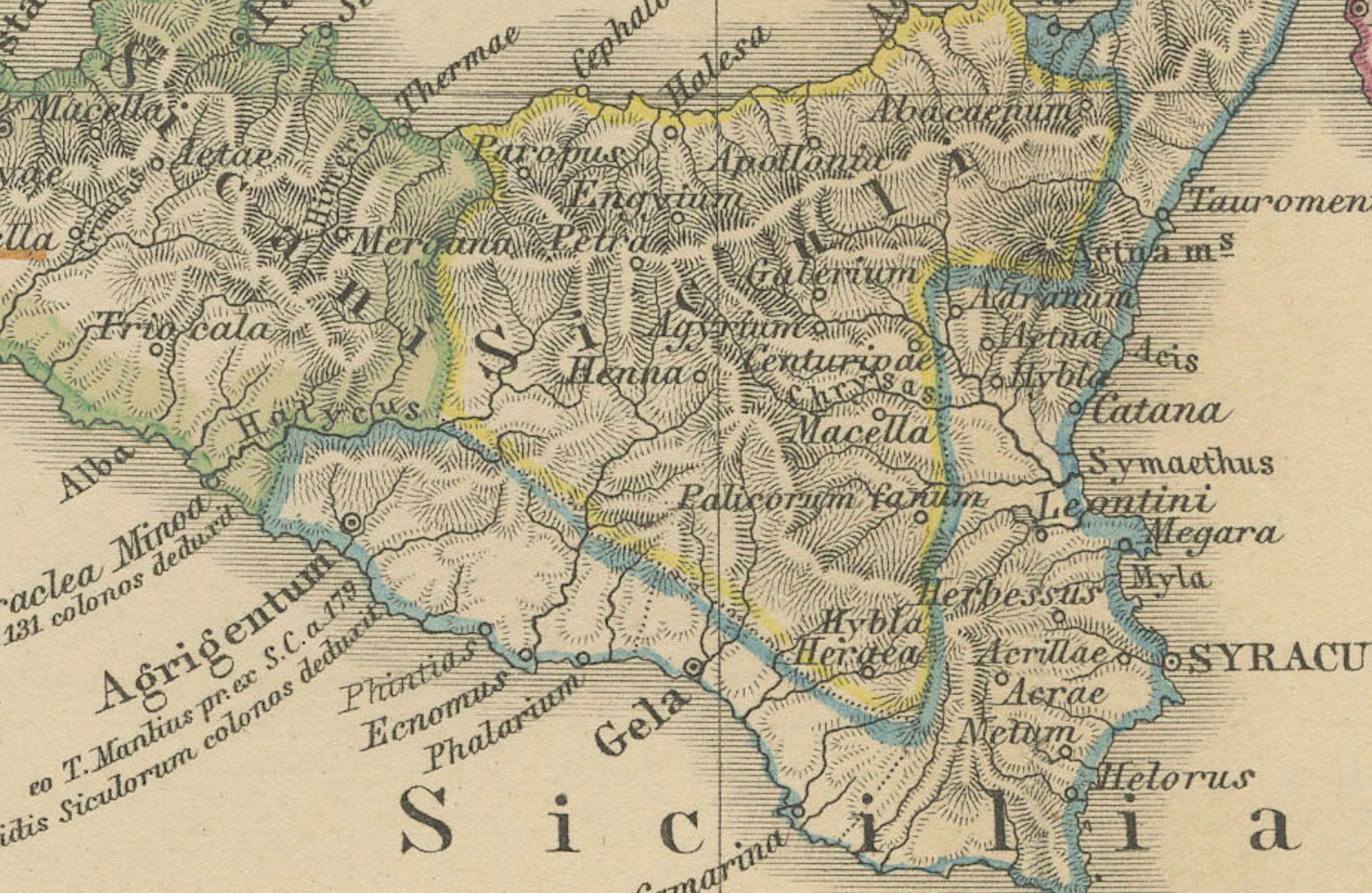 Römisches Italien und Provinzen: Eine kartographische Momentaufnahme, 1880 (Spätes 19. Jahrhundert) im Angebot