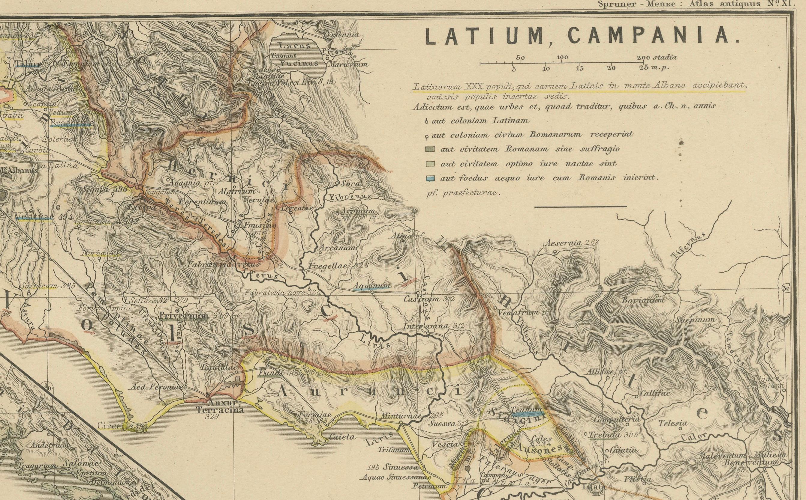 Römisches Italien und Provinzen: Eine kartographische Momentaufnahme, 1880 im Angebot 1