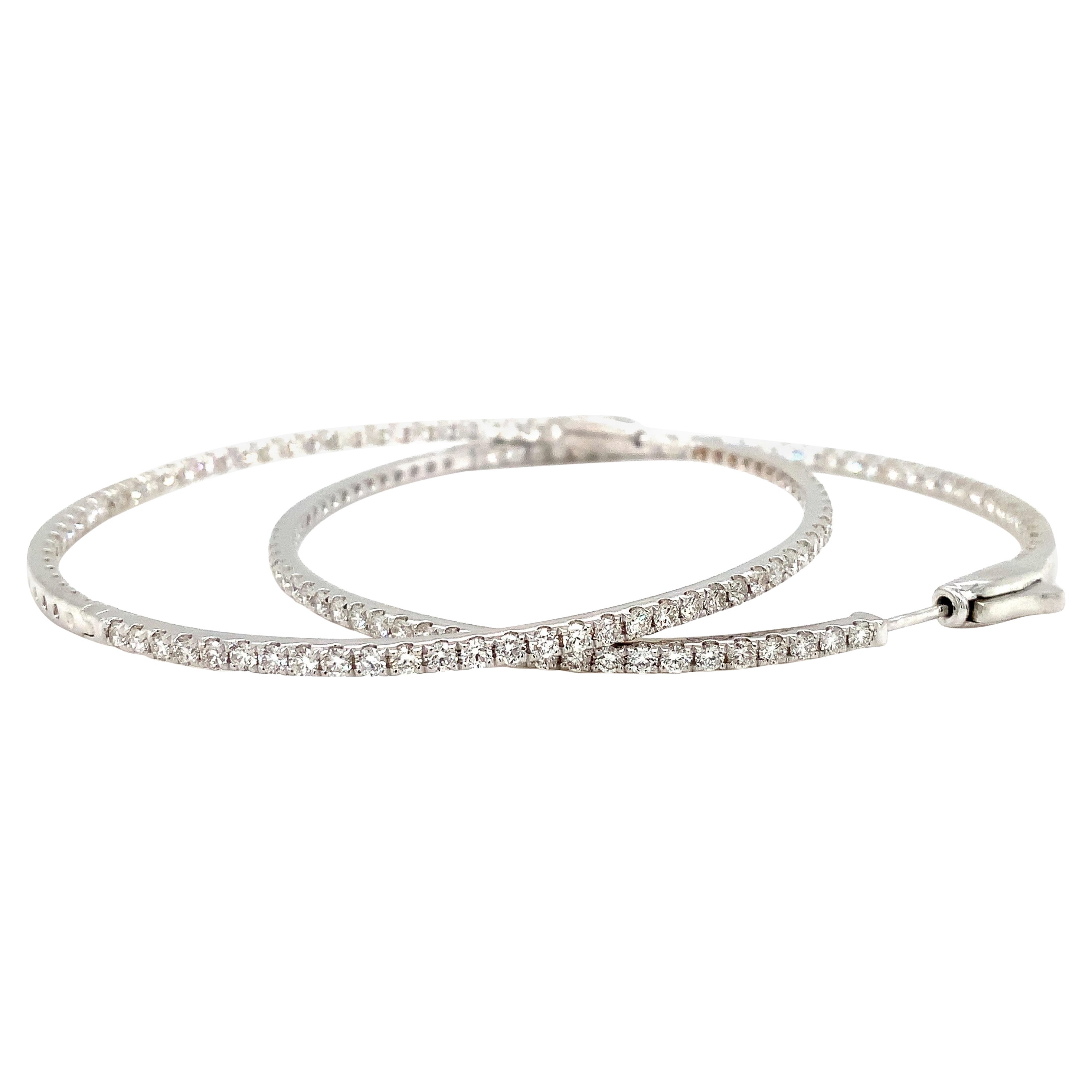 Roman + Jules Runder Diamant-Reifen aus 14k Weißgold Post