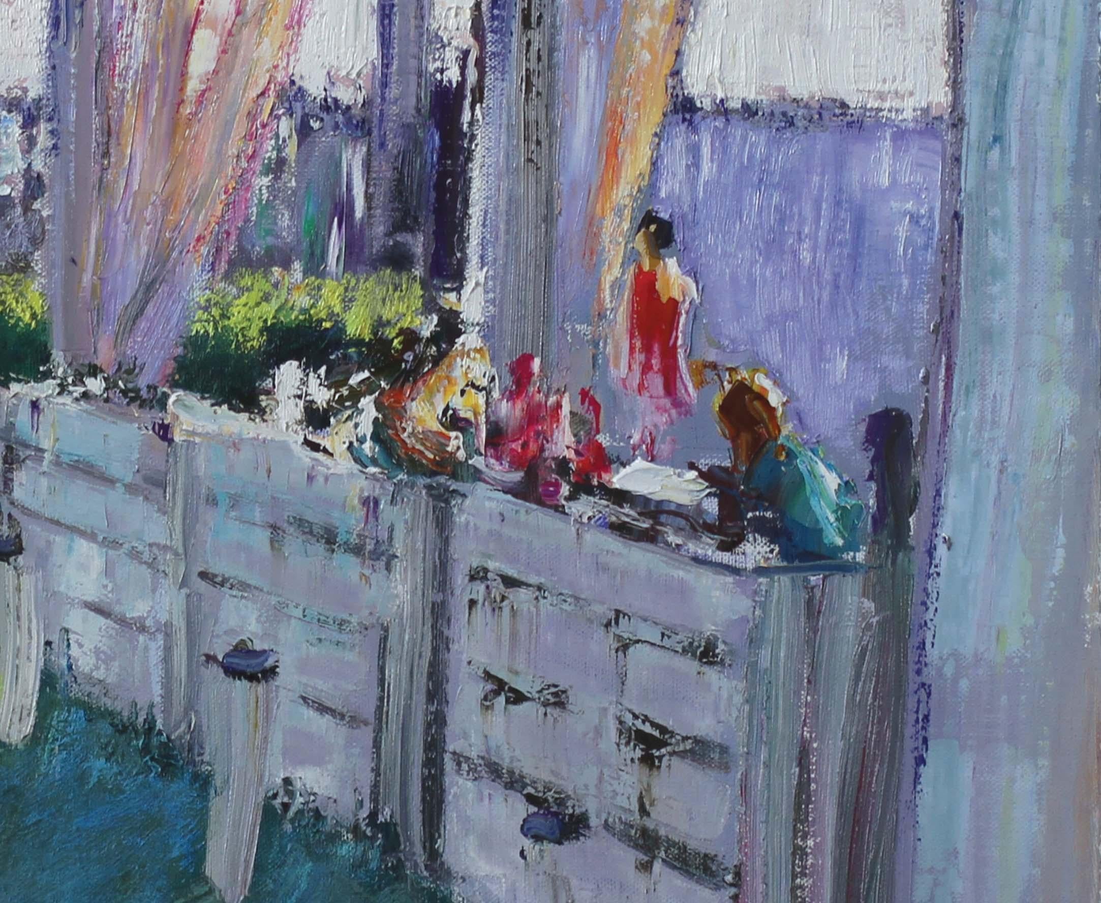 Meeting - Impressionist Painting by Roman Konstantinov