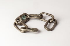 Roman Large Link Bracelet w/ Large Closed Link (Aquamarine, DA+AQU)