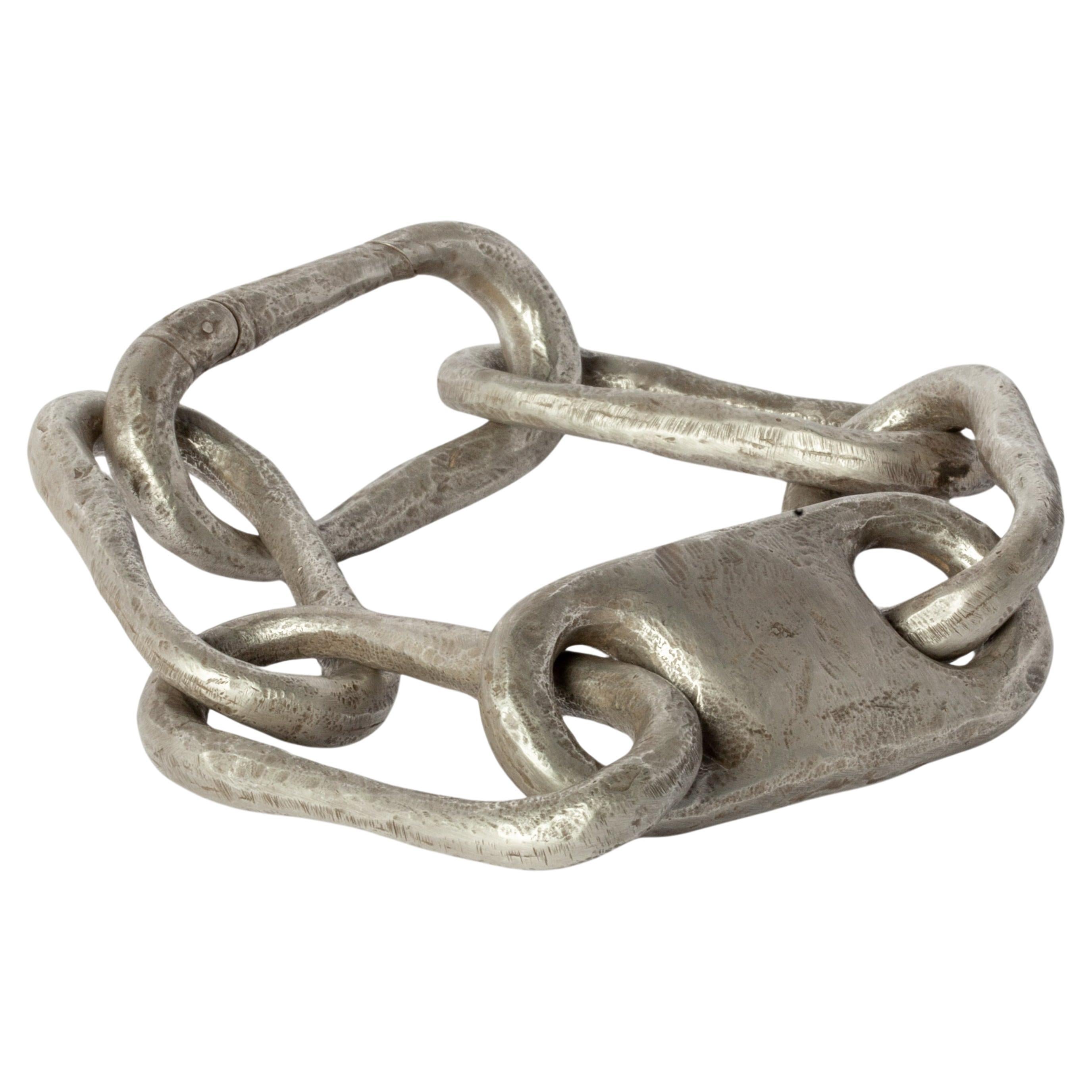 Roman Large Link Bracelet w/ Large Closed Link (DA) For Sale