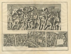 Roman Legionaries Clearing Woodland and Raising Walls, Trajan's Column, 1722