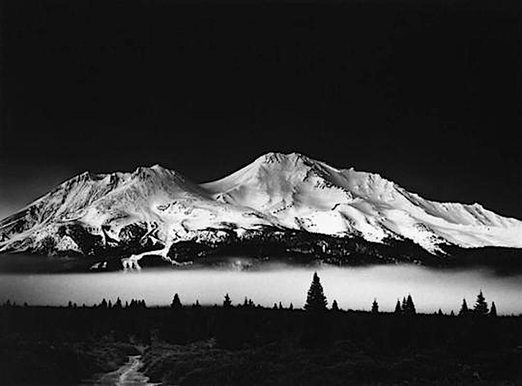 Black and White Photograph Roman Loranc - Avalanche Road, Shasta Mountain, Californie