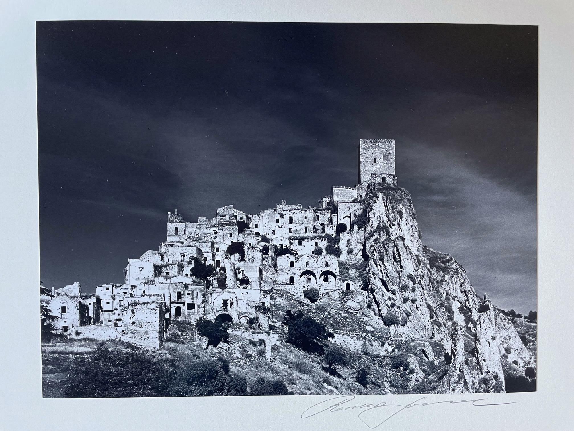Roman Loranc Black and White Photograph - "Craco" Italy, Hand Printed Silver Gelatin Photograph