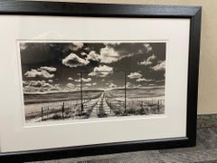 Private Road With Clouds Extra Large Panoramic