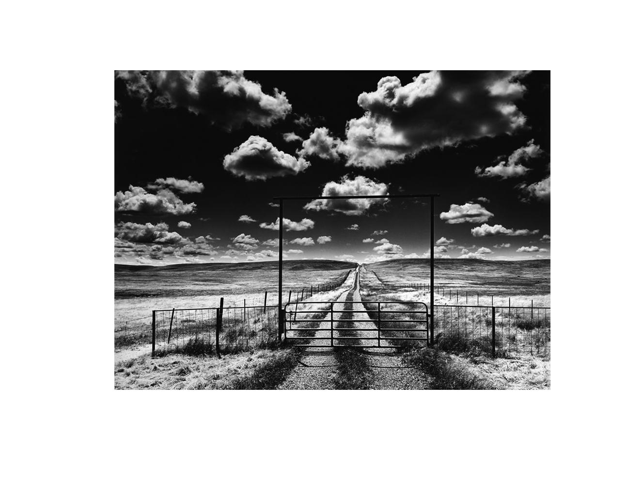 Roman Loranc Black and White Photograph - Private Road with Clouds