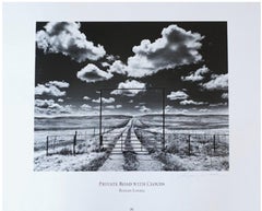 Strada privata con nuvole firmate STAMPA POSTER