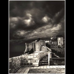 Storm Clouds Over Dubrovnik, Croatia Sepia Toned