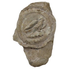 Roman lorica thoracata depicting a medallion with eagle, fragment