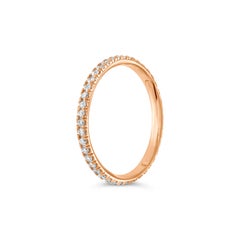 Roman Malakov 0.39 Carat Total Round Diamond Eternity Wedding Band Ring