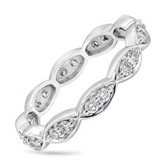 Roman Malakov, alliance de style ancien taille ronde et brillante de 0,50 carat