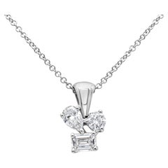 Roman Malakov, collier pendentif en diamants tailles mixtes de 0,60 carat 