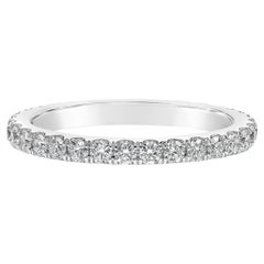Roman Malakov 0,65 Karat runder Diamant Eternity-Ehering