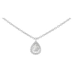 Roman Malakov Collar con Colgante de Diamantes talla rosa de 0,67 quilates en forma de pera