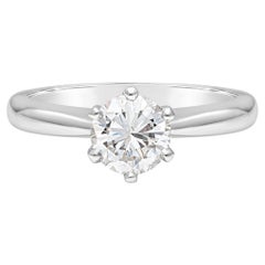 Roman Malakov 0.70 Carat Total Brilliant Round Diamond Solitaire Engagement Ring