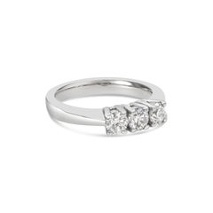 Roman Malakov 0.72 Carat Total Round Diamond Three-Stone Engagement Ring