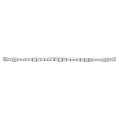 Roman Malakov 0.80 Carat Total Round Brilliant Diamond Riviera Bangle Bracelet