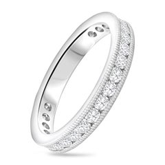 Roman Malakov 0.81 Carats Total Brilliant Round Cut Diamond Wedding Band