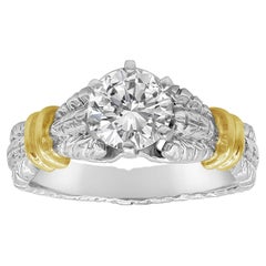 Anello di fidanzamento solitario con diamante rotondo da 0.91 carati di Roman Malakov