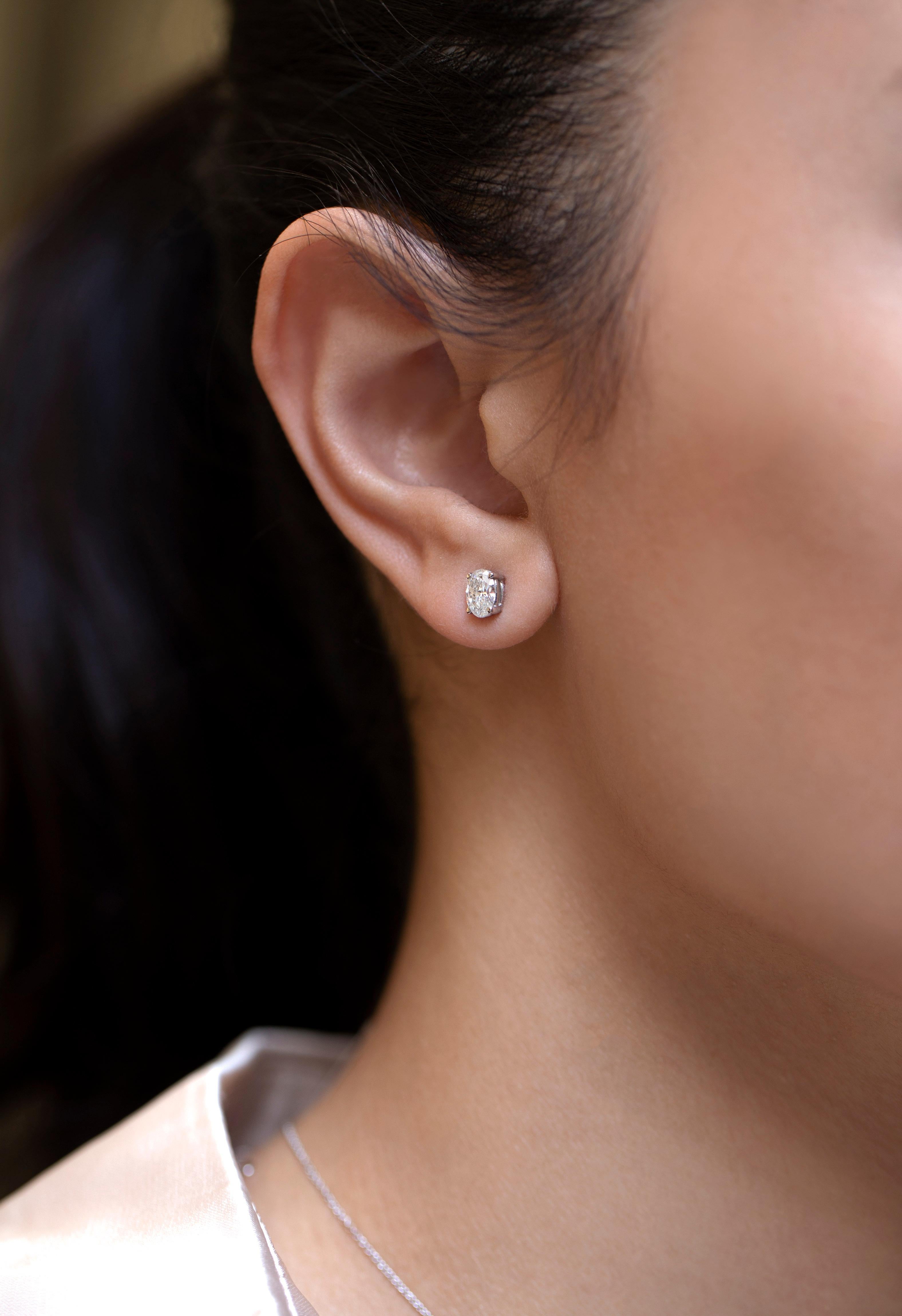 oval cut earrings
