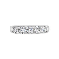 Roman Malakov Alianza de Boda de Cinco Piedras con Diamantes Redondos Totales de 1.00 Quilate