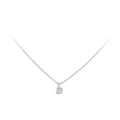 Roman Malakov 1.00 Carat Round Brilliant Cut Diamond Solitaire Pendant Necklace