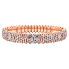 Roman Malakov Bracciale estensibile con diamanti rotondi da 10,03 carati totali