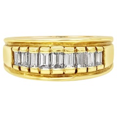 Roman Malakov 1.02 Carat Total Baguette Diamond Wedding Band Ring