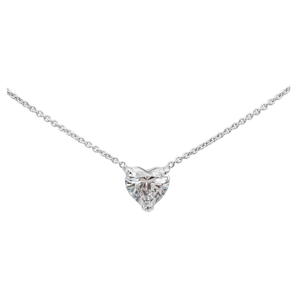 Art Deco 1.05 Carat Diamond Pendant Necklace, circa 1920s For Sale at ...
