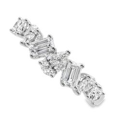 Roman Malakov 1.05 Karat Gesamt Mixed-Cut Diamant Sieben-Stein-Mode-Ring