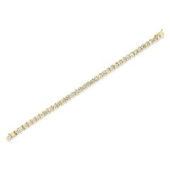 Roman Malakov 11.00 Carat Total Round Brilliant Cut Diamond Tennis Bracelet
