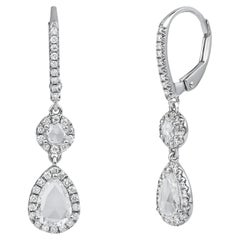 Roman Malakov Diamonds 1,12 carati a forma di pera e di diamante rotondo con taglio a rosa