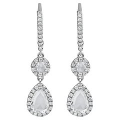 Roman Malakov Diamonds 1,12 carati a forma di pera e di diamante rotondo con taglio a rosa