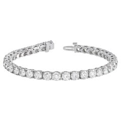 Roman Malakov 12.89 Carats Total Round Brilliant Cut Diamond Tennis Bracelet