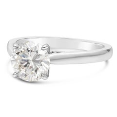 Roman Malakov 1.34 Carats Round Brilliant Cut Diamond Solitaire Engagement Ring