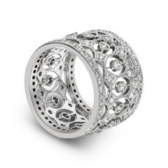 Roman Malakov 1.30 Carats Total Round Brilliant Cut Diamond Band