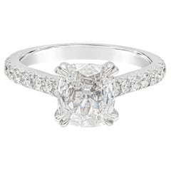 Roman Malakov 1.39 Carat, Cushion Cut Diamond Engagement Ring 