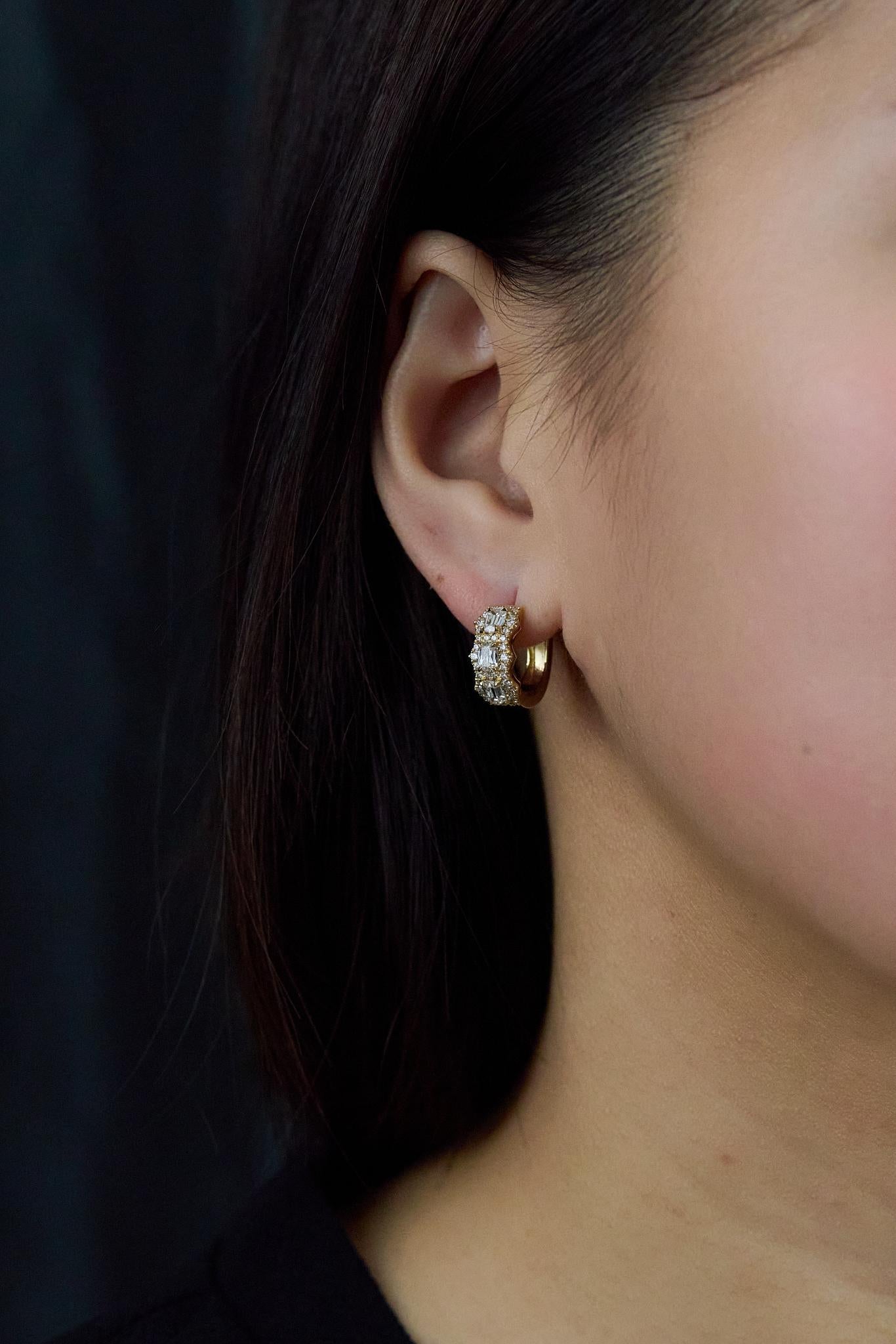 Roman Malakov Diamonds Boucles d'oreilles en diamant taille coussin de 1,50 carats au total Neuf - En vente à New York, NY