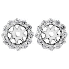 Roman Malakov, 1.68 Carat Round Diamond Earring Jackets