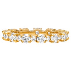 Roman Malakov 1.77 Carats Total Brilliant Round Diamond Eternity Wedding Band