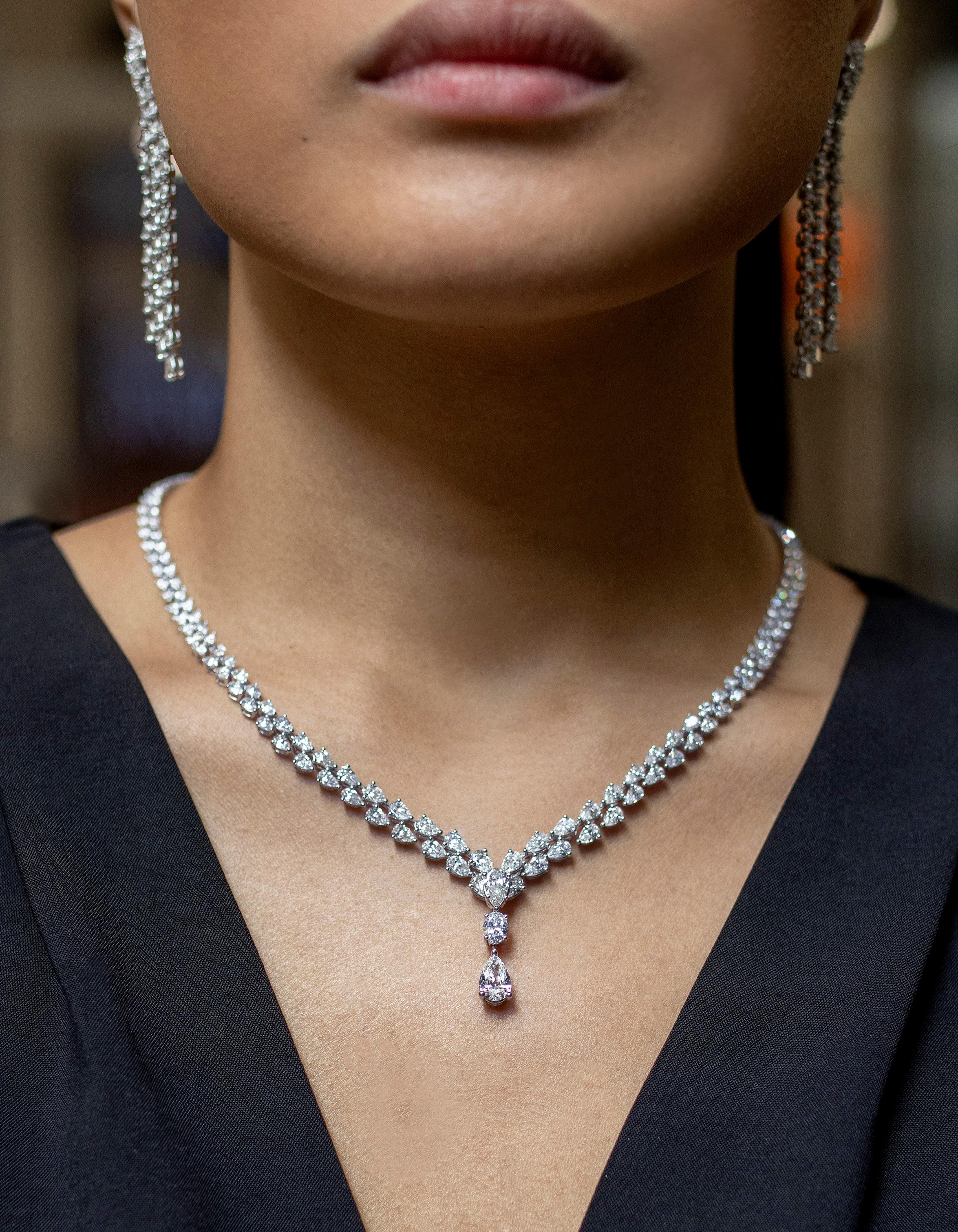 two diamond necklace