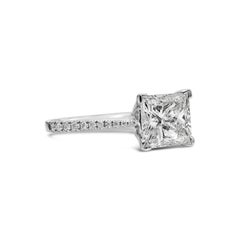 Roman Malakov 2.03 Carats Princess Cut Diamond Engagement Ring in White Gold