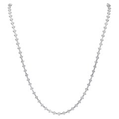 Roman Malakov 20.58 Carat Total Cluster Diamond Necklace in White Gold