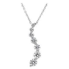 Roman Malakov, collier pendentif voyage avec diamants taille ronde gradués de 2,11 carats