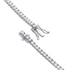 Roman Malakov 2.11 Carats Round Brilliant Cut Diamond White Gold Tennis Bracelet